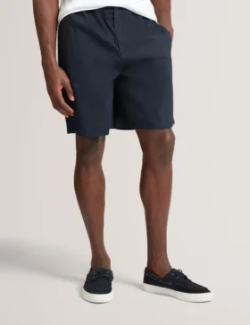 CULVES Relaxed Linen Blend Elasticated Shorts