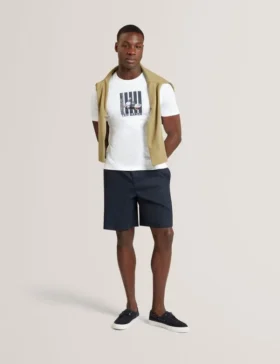 CULVES Relaxed Linen Blend Elasticated Shorts