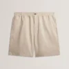 CULVES Relaxed Linen Blend Elasticated Shorts