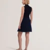 DANDIAA Sleeveless High Neck 2-in-1 Mini Dress