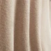 DECKERS Ottoman Ribbed Knit Zip Neck Polo