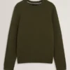DEMARIO Relaxed Fit Wool Rich Knit Sweater