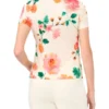 DEVIN Painted Floral Slim Fit T-Shirt