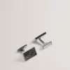 DIAMONT Engraved Diamond Pattern Cufflinks