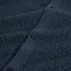 DOMATI Diamond Crochet Knit Short Sleeve Shirt
