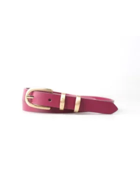 DUBELLAA Smooth Narrow Belt