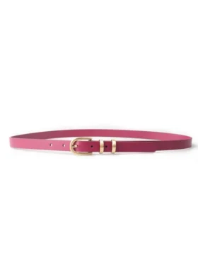 DUBELLAA Smooth Narrow Belt