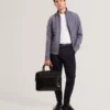 DURANO Quilted Front Zip-Through Knit Jacket