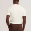 EDGARD Mixed Texture Cotton Linen Knit Polo