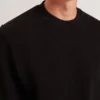 ELATES Herringbone Texture Crew Neck Sweatshirt