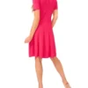 ELLA Ribbon Stitch Knit Mini Dress