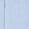 ELLYSON Striped Seersucker Relaxed Cotton Shirt
