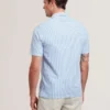 ELLYSON Striped Seersucker Relaxed Cotton Shirt