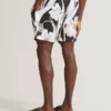 ELTHAMM Relaxed Botanical Print Pull-On Shorts
