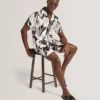 ELTHAMM Relaxed Botanical Print Pull-On Shorts