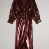 EMALEEE Sequin Midi Dress