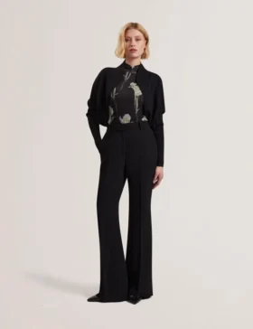 ERHAN Ribbed Knit Cropped Bolero Cardigan