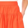 ERIN Picot Trim Cotton Full Midi Skirt