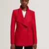 EVIGNA Wool Rich Hourglass Short Wrap Coat