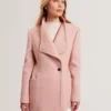 EVIGNA Wool Rich Hourglass Short Wrap Coat
