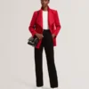 EVIGNA Wool Rich Hourglass Short Wrap Coat