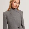 EVIGNA Wool Rich Hourglass Short Wrap Coat