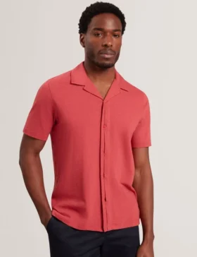 FENDRY Relaxed Cotton Linen Button-Through Shirt