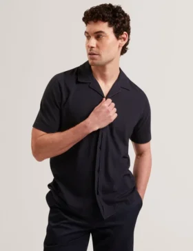 FENDRY Relaxed Cotton Linen Button-Through Shirt