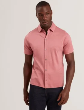FILLIPP Soft Jersey Button-Through Polo Shirt