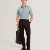 FILLIPP Soft Jersey Button-Through Polo Shirt