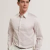 FIRDAWI Slim Geo Striped Long Sleeve Shirt