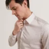 FIRDAWI Slim Geo Striped Long Sleeve Shirt