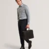 FIRDAWI Slim Geo Striped Long Sleeve Shirt