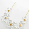 FULLA Furled Flower Enamel Necklace