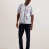 GARDON Check Print Relaxed Short Sleeve Shirt