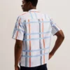 GARDON Check Print Relaxed Short Sleeve Shirt