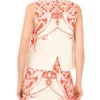 GEORGIA Printed Detail Relaxed Linen Shell Top