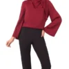 GINEVRA Tie Neck Blouse