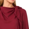 GINEVRA Tie Neck Blouse