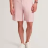 GIVRAN Slim Fit Linen Blend Tailored Shorts