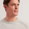 GLANT Cashmere Cable Detail Crew Neck Jumper
