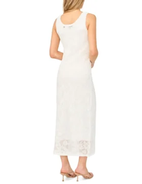 GLORIA Floral Mesh Lace Sleeveless Bodycon Dress
