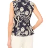 HAILEE Raised Embroidery Cotton Waistcoat Top