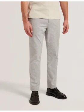 HANDLY Micro Houndstooth Slim Fit Pants