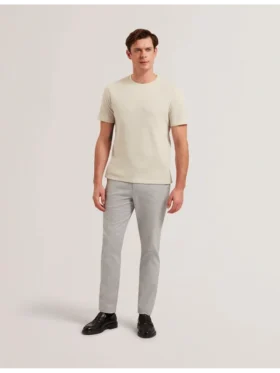 HANDLY Micro Houndstooth Slim Fit Pants