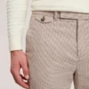 HANDLY Micro Houndstooth Slim Fit Pants