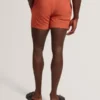 HEFFNER Seersucker Mid-Length Swim Shorts