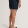 HEFFNER Seersucker Mid-Length Swim Shorts