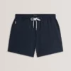 HEFFNER Seersucker Mid-Length Swim Shorts