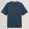 HEMINWY Jacquard Textured Grid Cotton T-Shirt